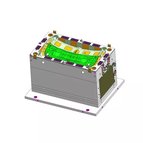 ऑटोमोटिव्ह रीअर टेलगेट ट्रिम पॅनेल इंजेक्शन मोल्ड