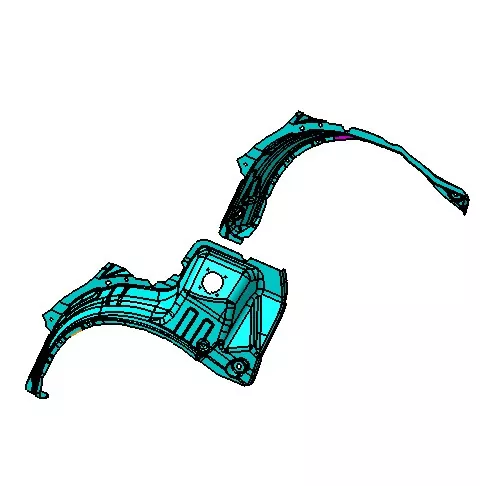 ऑटोमोटिव्ह व्हील आर्क व्हील कव्हर इंजेक्शन मोल्ड